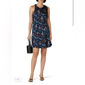 Thakoon Black Daisy Printed Dress size 2